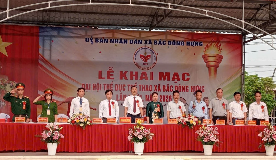 Khai mạc Đại hội TDTT xã lần thứ nhất năm 2026.