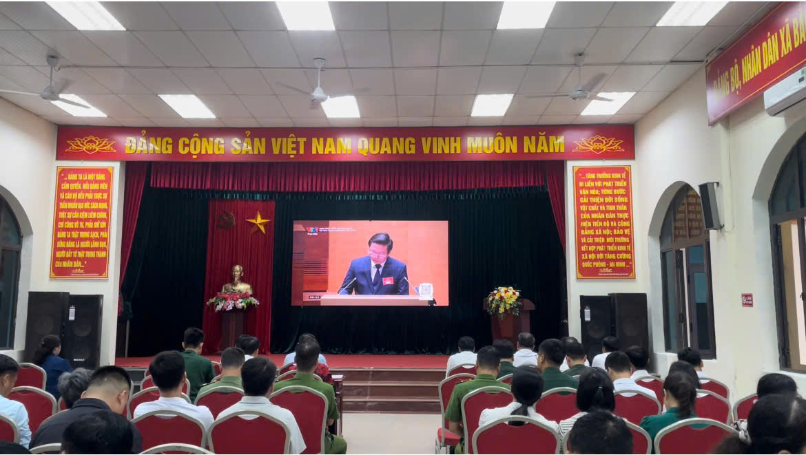 Xã Bắc Đông Hưng tham dự Hội nghị trực tuyến toàn quốc nghiên cứu, học tập, quán triệt và triển khai thực hiện NQ Hội nghị lần thứ ba Ban Chấp hành TW Đảng khóa XIV