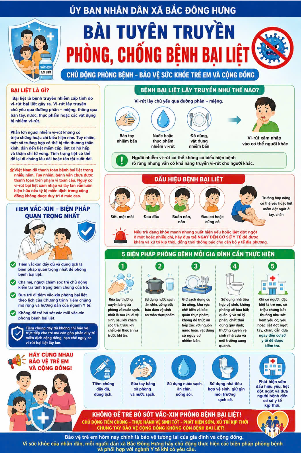 BÀI TUYÊN TRUYỀN PHÒNG, CHỐNG BỆNH BẠI LIỆT