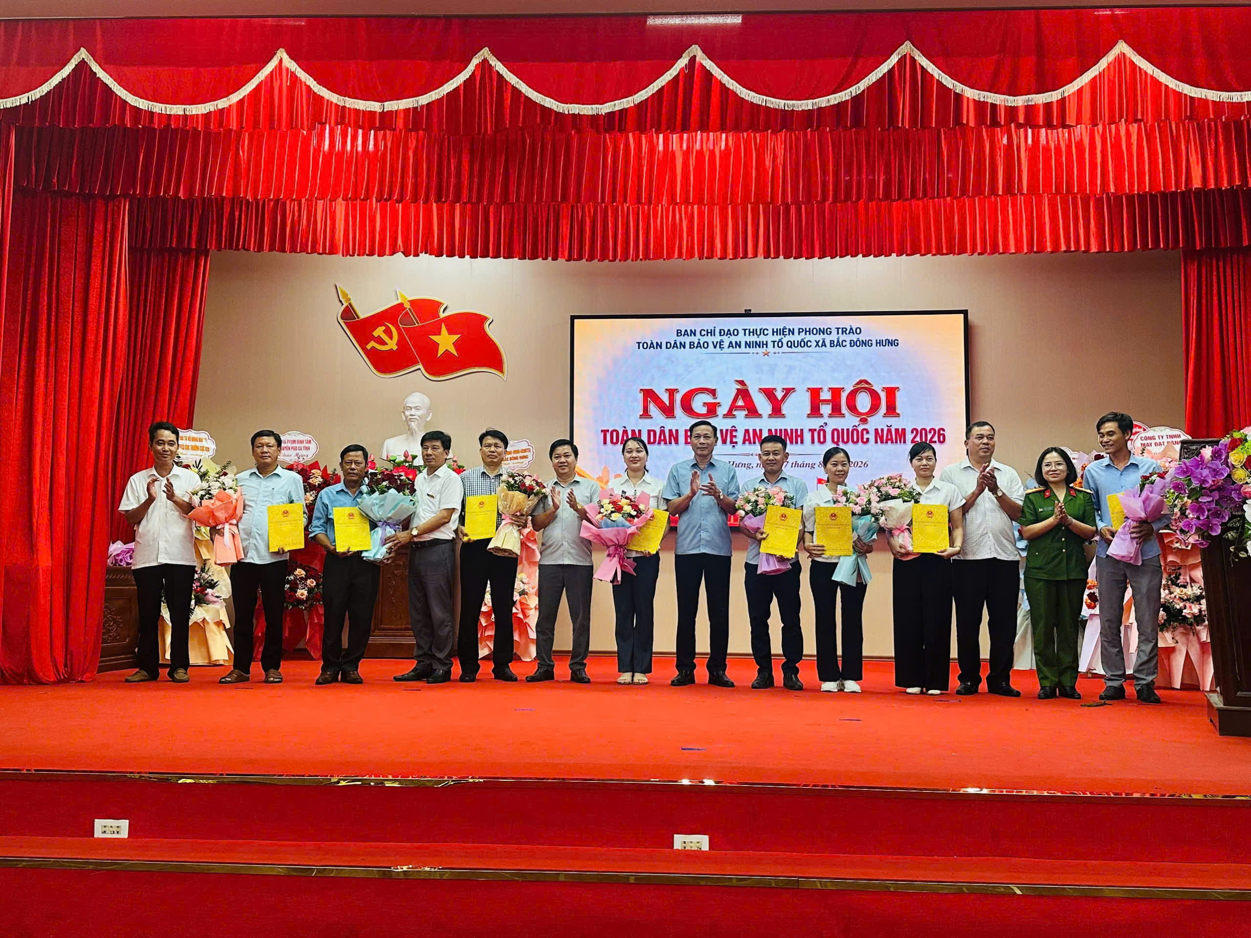 Xã Bắc Đông Hưng tổ chức Hội nghị kỷ niệm ngày hội toàn dân bảo vệ an ninh Tổ quốc năm 2026.
