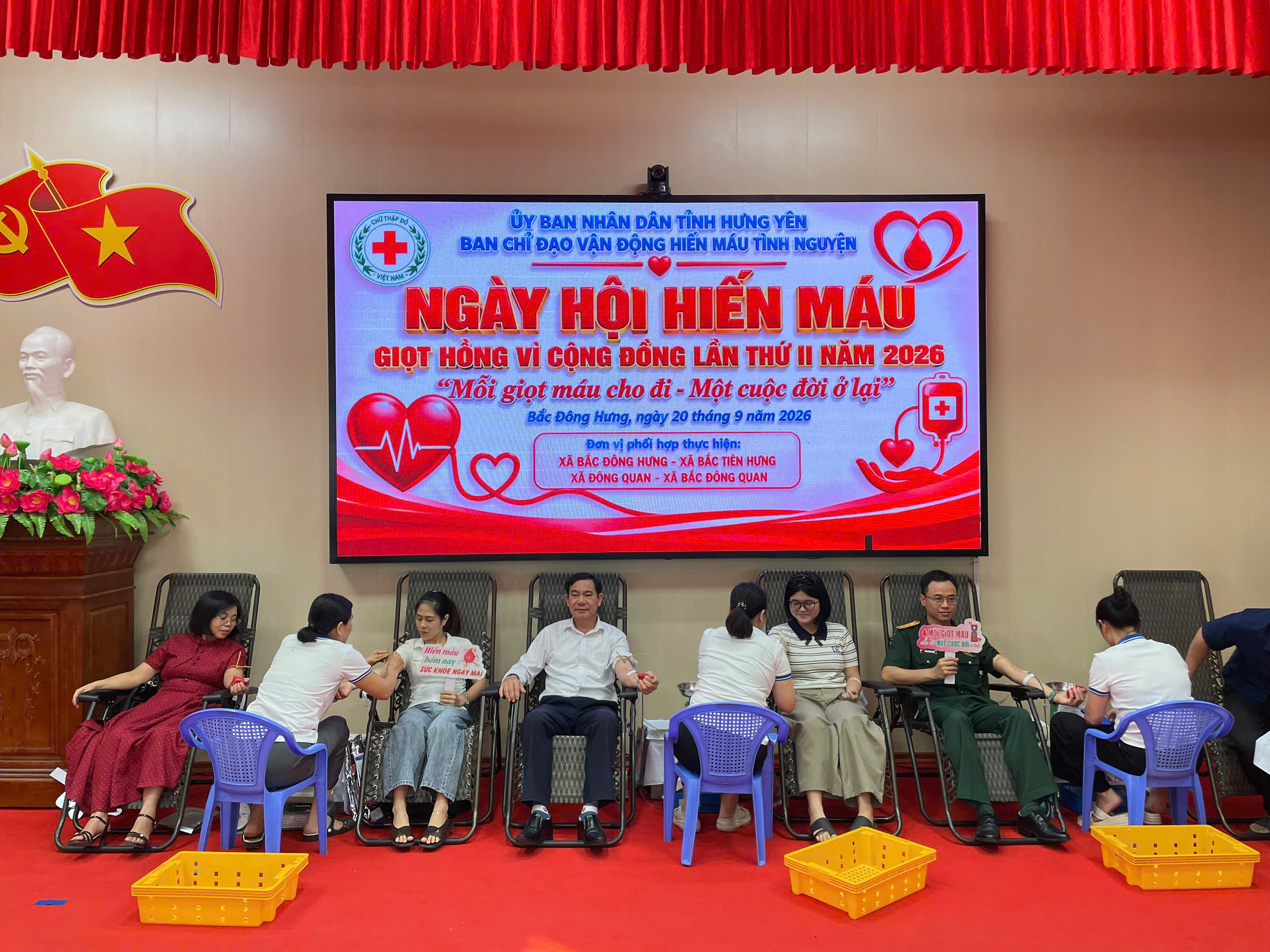 XÃ BẮC ĐÔNG HƯNG: LAN TỎA NGHĨA CỬ CAO ĐẸP TẠI NGÀY HỘI HIẾN MÁU TÌNH NGUYỆN ĐỢT 2 NĂM 2026