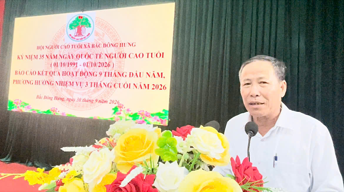 Hội Người cao tuổi xã Bắc Đông Hưng kỷ niệm 35 năm Ngày Quốc tế Người cao tuổi