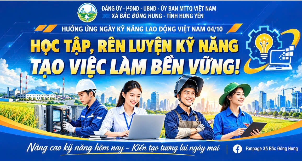 Tuyên truyền ngày kỹ năng lao động Việt Nam – Ngày mùng 4/10/2026