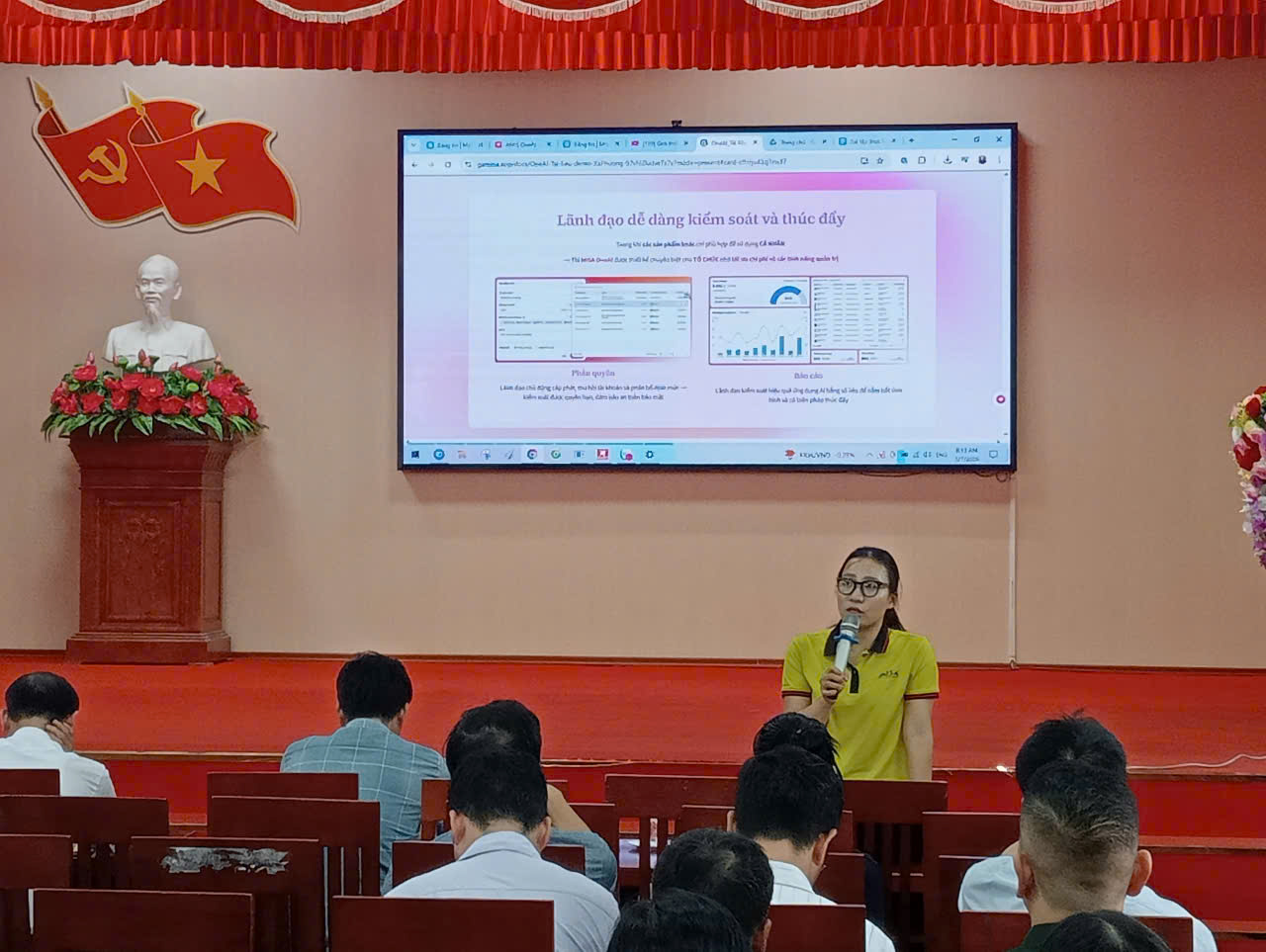 Hội nghị tập huấn ứng dụng phần mềm MiSa và trí tuệ nhân tạo (AI) trong quản lý, điều hành