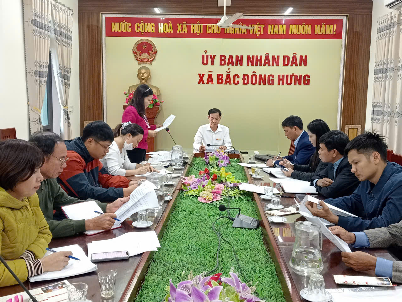 Ban chỉ đạo vận động hiến máu tình nguyện xã triển khai Kế hoạch hiến máu tình nguyện năm 2025.