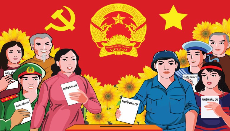 Uỷ ban bầu cử xã vận hành thử nghiệm Chương trình khai mạc và thực hành quy trình bỏ phiếu bầu cử đại biểu Quốc hội, đại biểu HĐND các cấp.