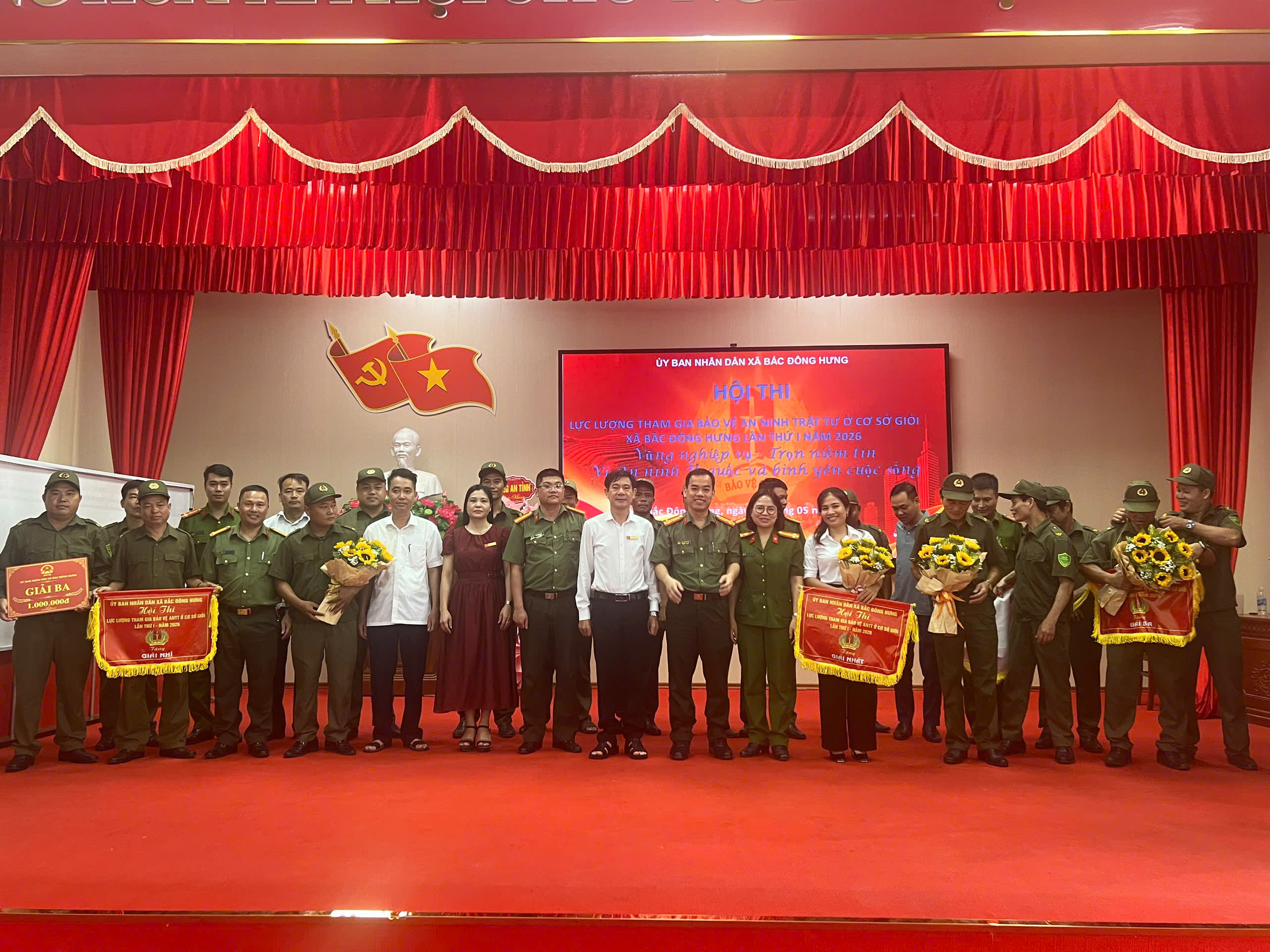 Xã Bắc Đông Hưng tổ chức thành công hội thi lực lượng  tham gia bảo vệ An ninh, trật tự ở cơ sở giỏi lần thứ I năm 2026