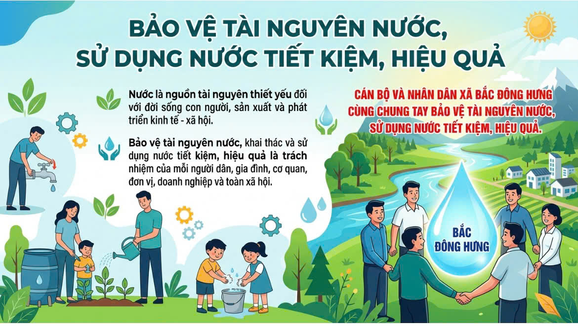 BẢO VỆ TÀI NGUYÊN NƯỚC, SỬ DỤNG NƯỚC TIẾT KIỆM, HIỆU QUẢ