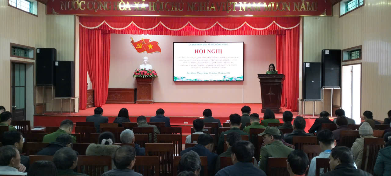 UBND xã tổng kết công tác đảm bảo an ninh trật tự năm 2025.