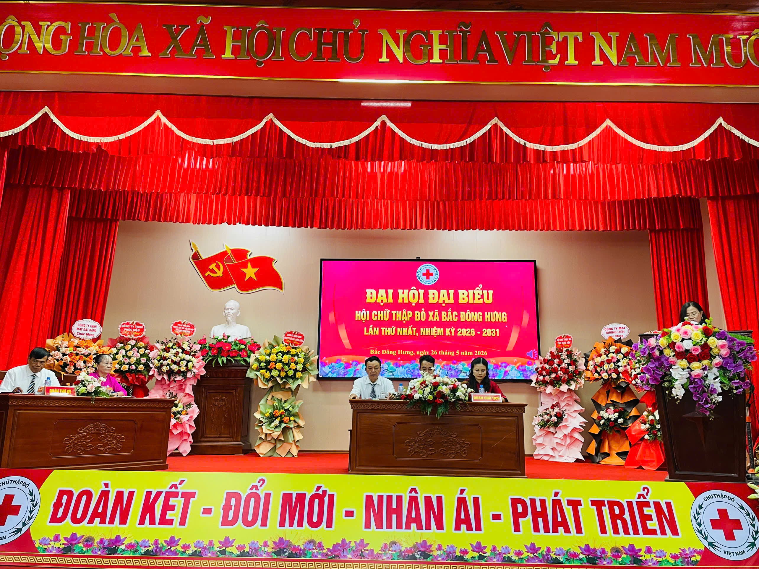 Hội Chữ thập đỏ xã Bắc Đông Hưng tổ chức thành công đại hội lần thứ I, nhiệm kỳ 2026 - 2031
