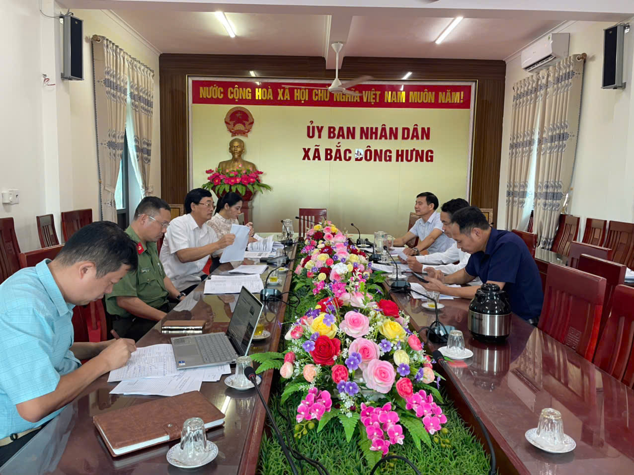 Xã Bắc Đông Hưng: Họp bình xét danh hiệu thi đua và khen thưởng năm học 2025 - 2026