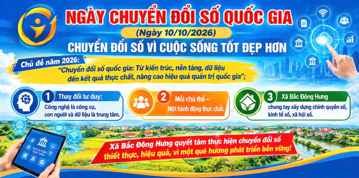 NGÀY CHUYỂN ĐỔI SỐ QUỐC GIA 10/10: CHUYỂN ĐỔI SỐ VÌ CUỘC SỐNG TỐT ĐẸP HƠN