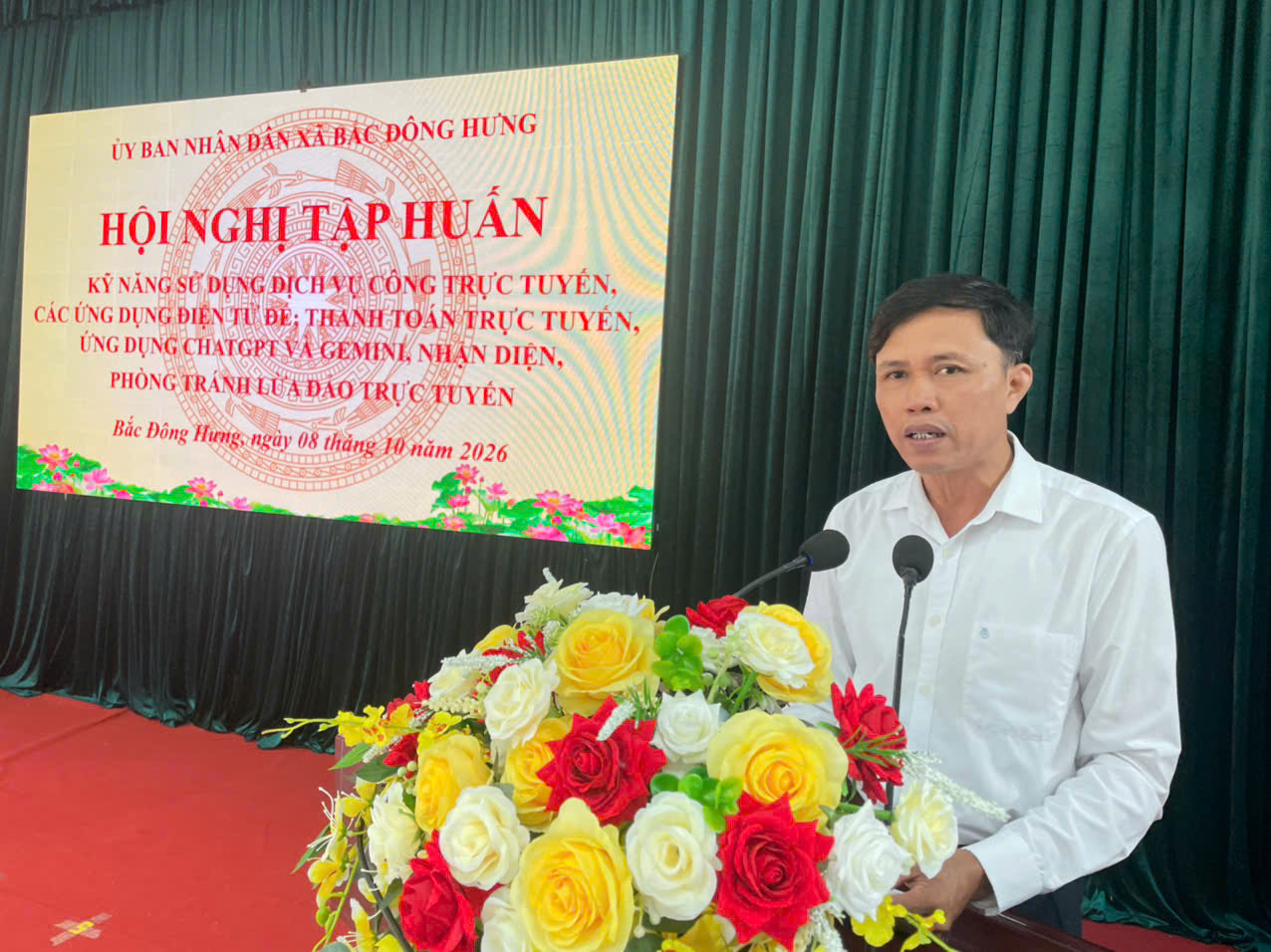 XÃ BẮC ĐÔNG HƯNG TỔ CHỨC TẬP HUẤN KỸ NĂNG SỐ, HƯỞNG ỨNG PHONG TRÀO BÌNH DÂN HỌC VỤ SỐ NĂM 2026