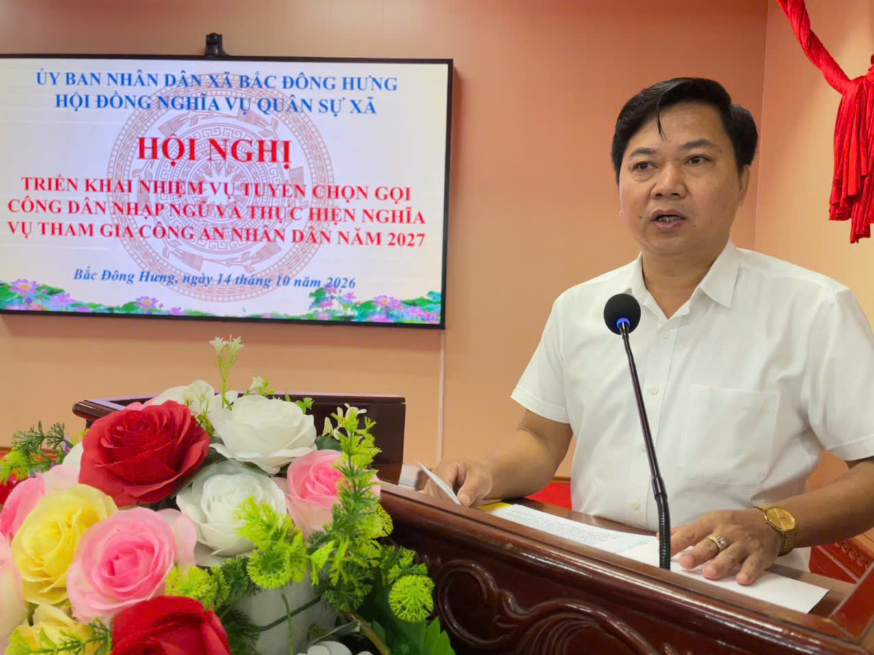 BẮC ĐÔNG HƯNG HỌP TRIỂN KHAI NHIỆM VỤ TUYỂN CHỌN, GỌI CÔNG DÂN NHẬP NGŨ VÀ THỰC HIỆN NGHĨA VỤ THAM GIA CÔNG AN NHÂN DÂN NĂM 2027