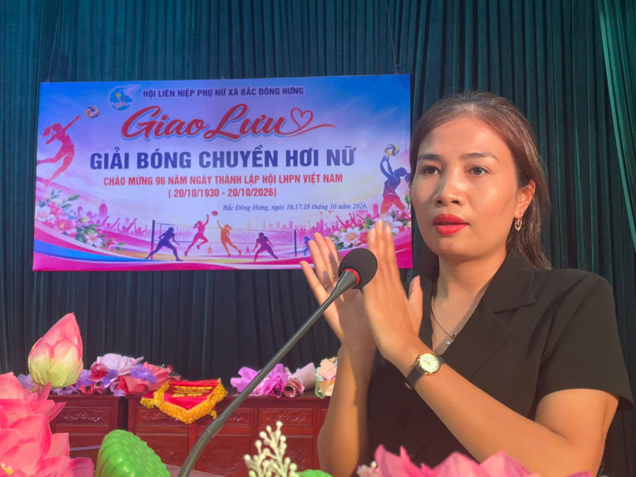 Hội Liên hiệp Phụ nữ xã Bắc Đông Hưng tổ chức   Giải bóng chuyền hơi nữ lần thứ hai năm 2026